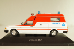Volvo 264  Ambulance 1985, white/red, 7495006, Ambulance Collection #6, Atlas 1:43