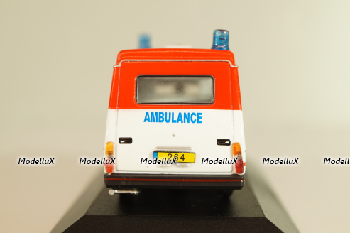 Volvo 264  Ambulance 1985, white/red, 7495006, Ambulance Collection #6, Atlas 1:43