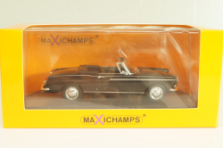 Peugeot 404 cabriolet 1962, black, 940112931, Maxichamps 1:43