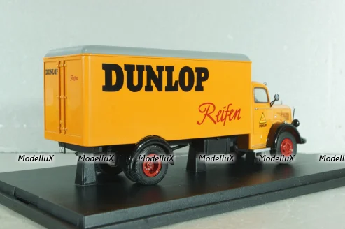 Mercedes-Benz L6600 truck "Dunlop" 1950, orange, 03021, Schuco 1:43