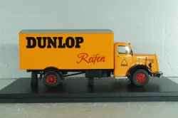 Mercedes-Benz L6600 truck "Dunlop" 1950, orange, 03021, Schuco 1:43