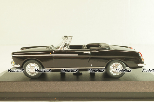 Peugeot 404 cabriolet 1962, black, 940112931, Maxichamps 1:43