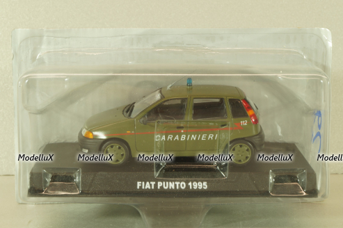 Fiat Punto Carabinieri 1995, green, 5125CMC083, Deagostini 1:43