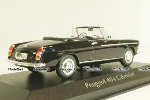 Peugeot 404 cabriolet 1962, black, 940112931, Maxichamps 1:43