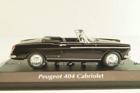 Peugeot 404 cabriolet 1962, black, 940112931, Maxichamps 1:43