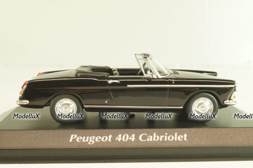 Peugeot 404 cabriolet 1962, black, 940112931, Maxichamps 1:43