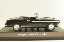 Peugeot 404 cabriolet 1962, black, 940112931, Maxichamps 1:43