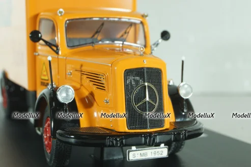 Mercedes-Benz L6600 truck "Dunlop" 1950, orange, 03021, Schuco 1:43