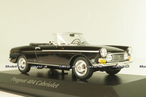 Peugeot 404 cabriolet 1962, black, 940112931, Maxichamps 1:43