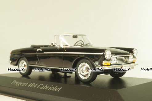 Peugeot 404 cabriolet 1962, black, 940112931, Maxichamps 1:43