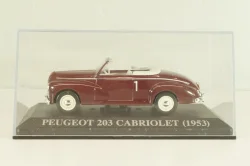 Peugeot 203 Cabriolet 1953, maroon, Altaya 1:43