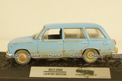 Ваз-2102 Жигули синий, Improved Models 1:43