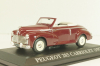Peugeot 203 Cabriolet 1953, maroon, Altaya 1:43