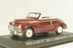 Peugeot 203 Cabriolet 1953, maroon, Altaya 1:43