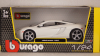 McLaren MP4-12C 2011, white, 18-21074, Bburago 1:24
