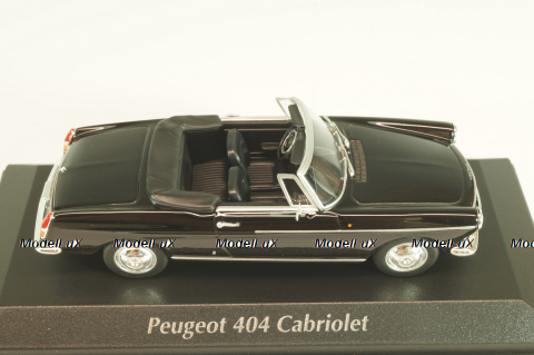 Peugeot 404 cabriolet 1962, black, 940112931, Maxichamps 1:43