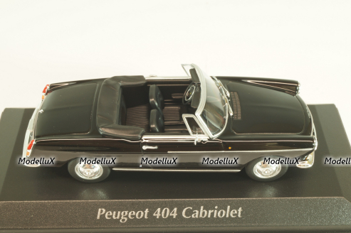 Peugeot 404 cabriolet 1962, black, 940112931, Maxichamps 1:43