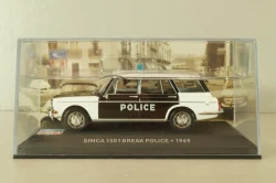 Simca 1501 Break Police 1969, white/black, Altaya 1:43