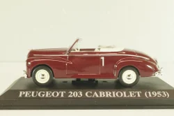 Peugeot 203 Cabriolet 1953, maroon, Altaya 1:43