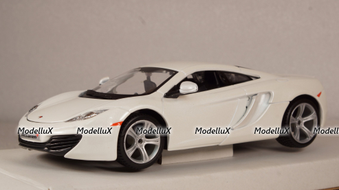 McLaren MP4-12C 2011, white, 18-21074, Bburago 1:24