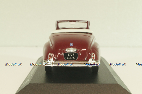 Peugeot 203 Cabriolet 1953, maroon, Altaya 1:43