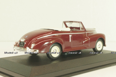 Peugeot 203 Cabriolet 1953, maroon, Altaya 1:43
