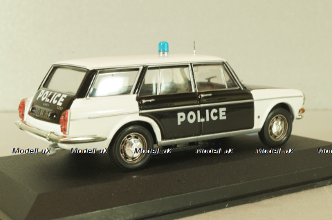 Simca 1501 Break Police 1969, white/black, Altaya 1:43