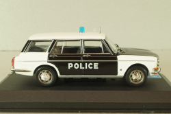 Simca 1501 Break Police 1969, white/black, Altaya 1:43