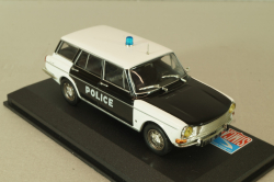Simca 1501 Break Police 1969, white/black, Altaya 1:43