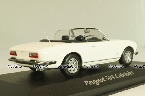 Peugeot 504 Cabriolet 1977, white, 940112131, Maxichamps 1:43