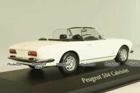 Peugeot 504 Cabriolet 1977, white, 940112131, Maxichamps 1:43