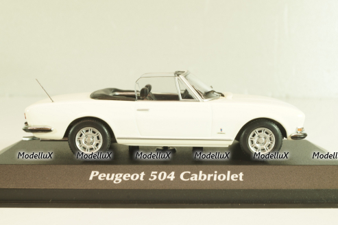 Peugeot 504 Cabriolet 1977, white, 940112131, Maxichamps 1:43
