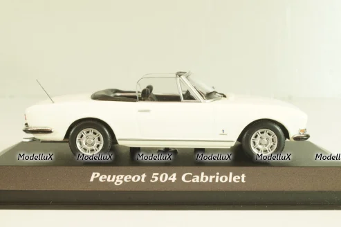 Peugeot 504 Cabriolet 1977, white, 940112131, Maxichamps 1:43