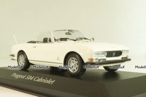 Peugeot 504 Cabriolet 1977, white, 940112131, Maxichamps 1:43