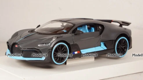 Bugatti Divo 2019, matt-grey/blue, 31526, Maisto 1:24