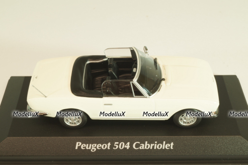 Peugeot 504 Cabriolet 1977, white, 940112131, Maxichamps 1:43