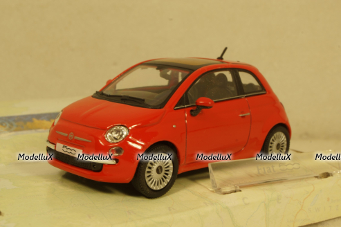  Fiat 500 Red,  Cararama 1:43 