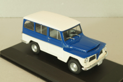 Willys Rurai 1968, white/blue, WB092, WhiteBox 1:43