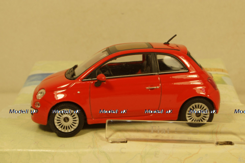 Fiat 500 Red,  Cararama 1:43