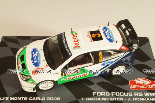 Ford Focus RS WRC #3 Rally Montecarlo 2005 T.Gardemeister/J.Honkanen, Monte-Carlo Official Collection #13, Altaya 1:43