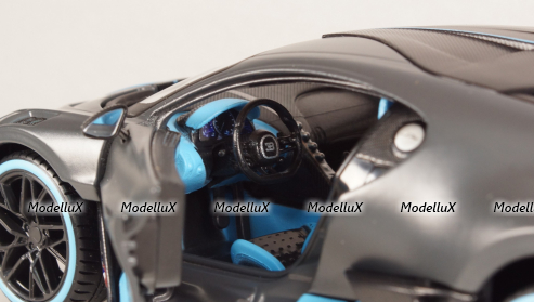 Bugatti Divo 2019, matt-grey/blue, 31526, Maisto 1:24