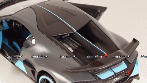 Bugatti Divo matt-grey/blue, 31526, Maisto 1:24