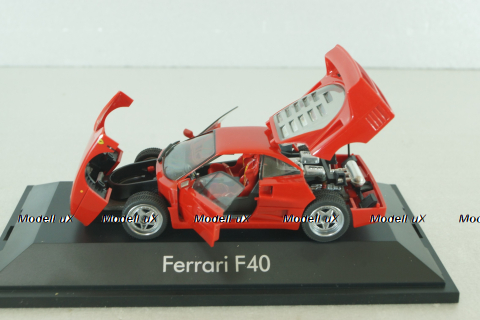 Ferrari F40 1987, red, 1000, Herpa 1:43