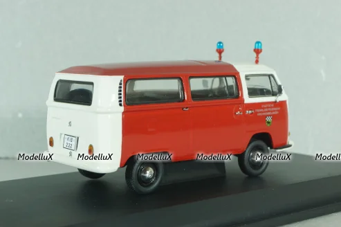 Volkswagen T2a Feuerwehr Kirchheimbolanden, red/white, Schuco 1:43