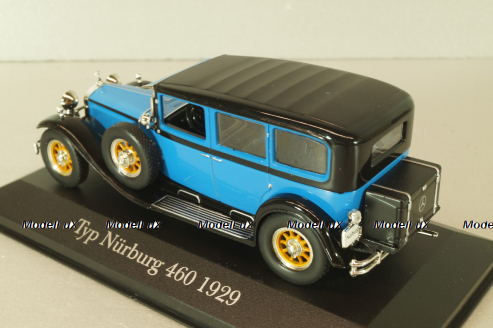Mercedes-Benz Nurburg 460 N Pullman-Limousine (W08) 1929, blue 7905007, WhiteBox 1:43