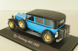 Mercedes-Benz Nurburg 460 N Pullman-Limousine (W08) 1929, blue 7905007, WhiteBox 1:43