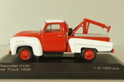 Chevrolet 3100 tow truck 1956, red/white, WB233, WhiteBox 1:43