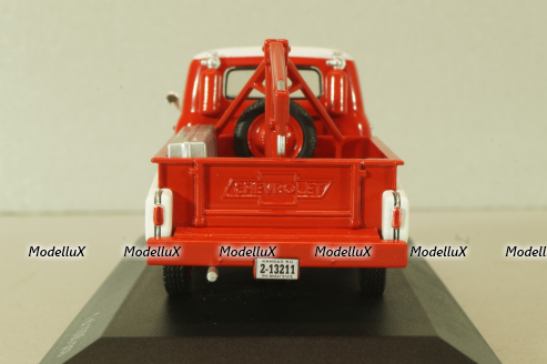 Chevrolet 3100 tow truck 1956, red/white, WB233, WhiteBox 1:43