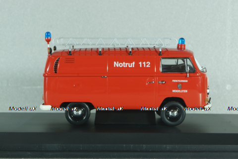 Volkswagen T2a Feuerwehr Wendelstein with roof rack, Schuco 1:43