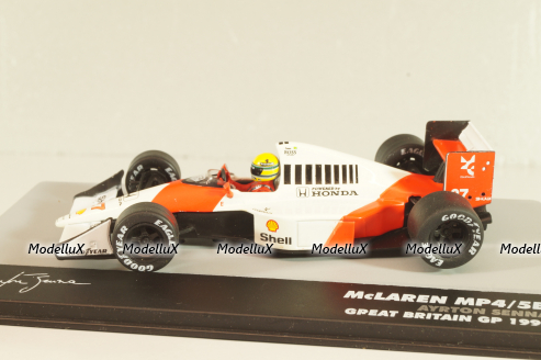 McLaren MP4/5B #27 Ayrton Senna, British GP 1990, Formula 1, Formula 1 Collection #185, Altaya 1:43